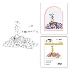 House-Mouse Designs Spellbinders Candy Hearts Cling Rubber Stamps RSC-022 Mudpie
